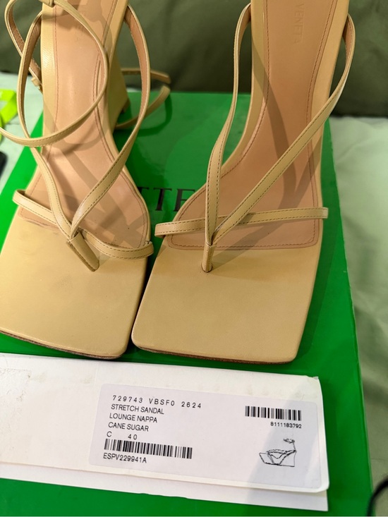 Bottega Veneta Shoes - Bottega Veneta Cane Sugar Square-Toe Strappy Sandal